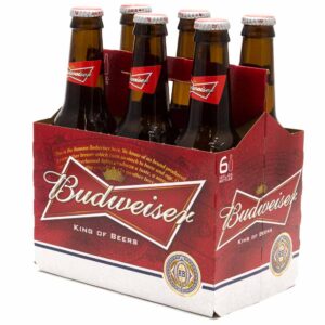 Budweiser bottles case