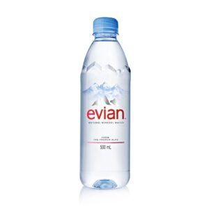 Evian 330ml Glass bottles case (24)