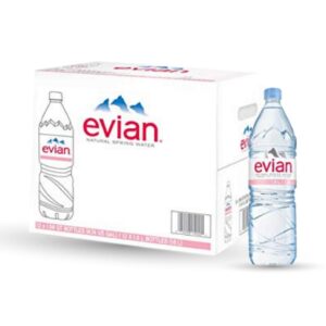 Evian Water 1.5 LTR case