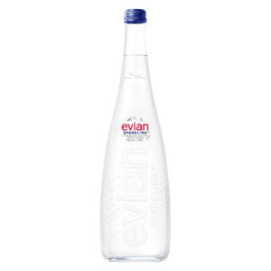 Evian 750ml Glass case