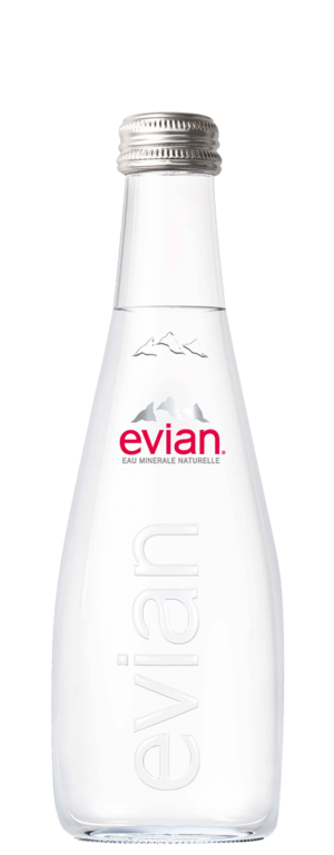 Evian Glass bottles 330ml case