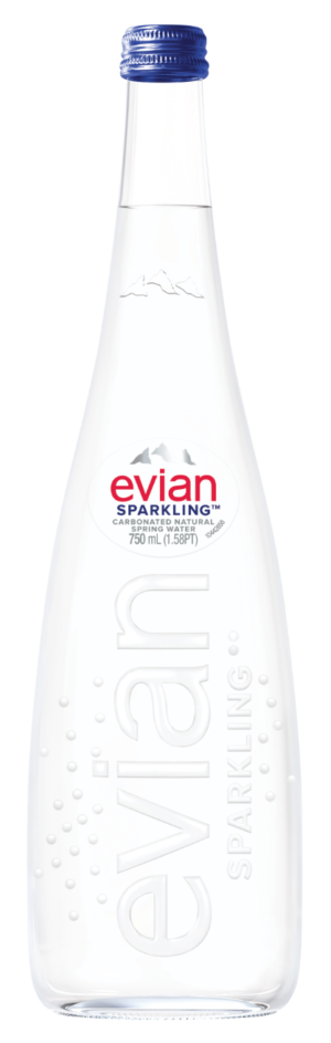 Sparkling Evian 750ml case